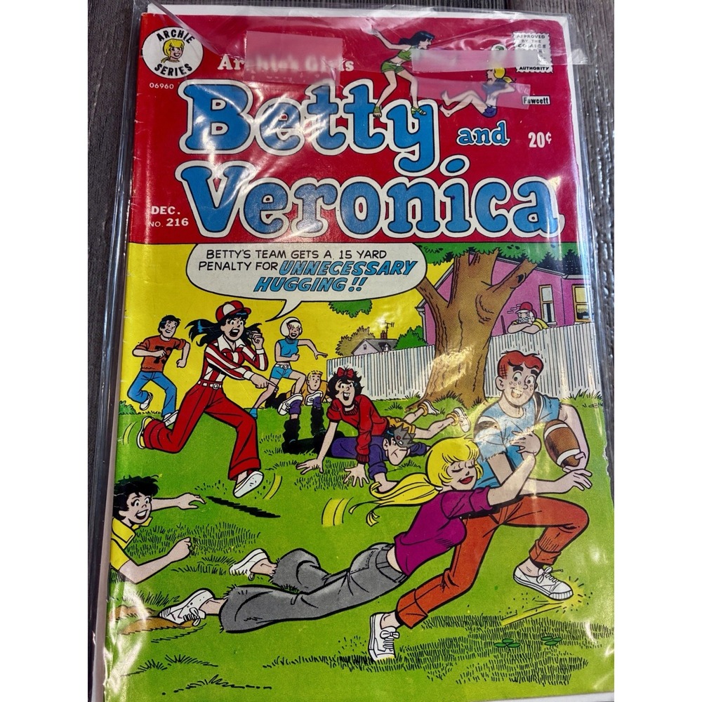 1973 Betty and Veronica #216 Archie Comics Dec 1973 Vintage 20¢ Comic